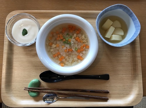 本日朝食の「玄米リゾット」